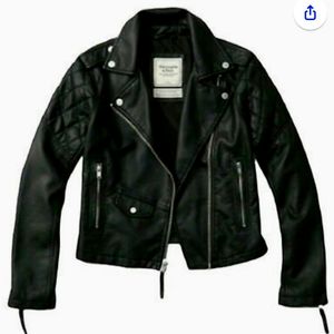 Abercrombie and fitch Vegan Leather Jacket